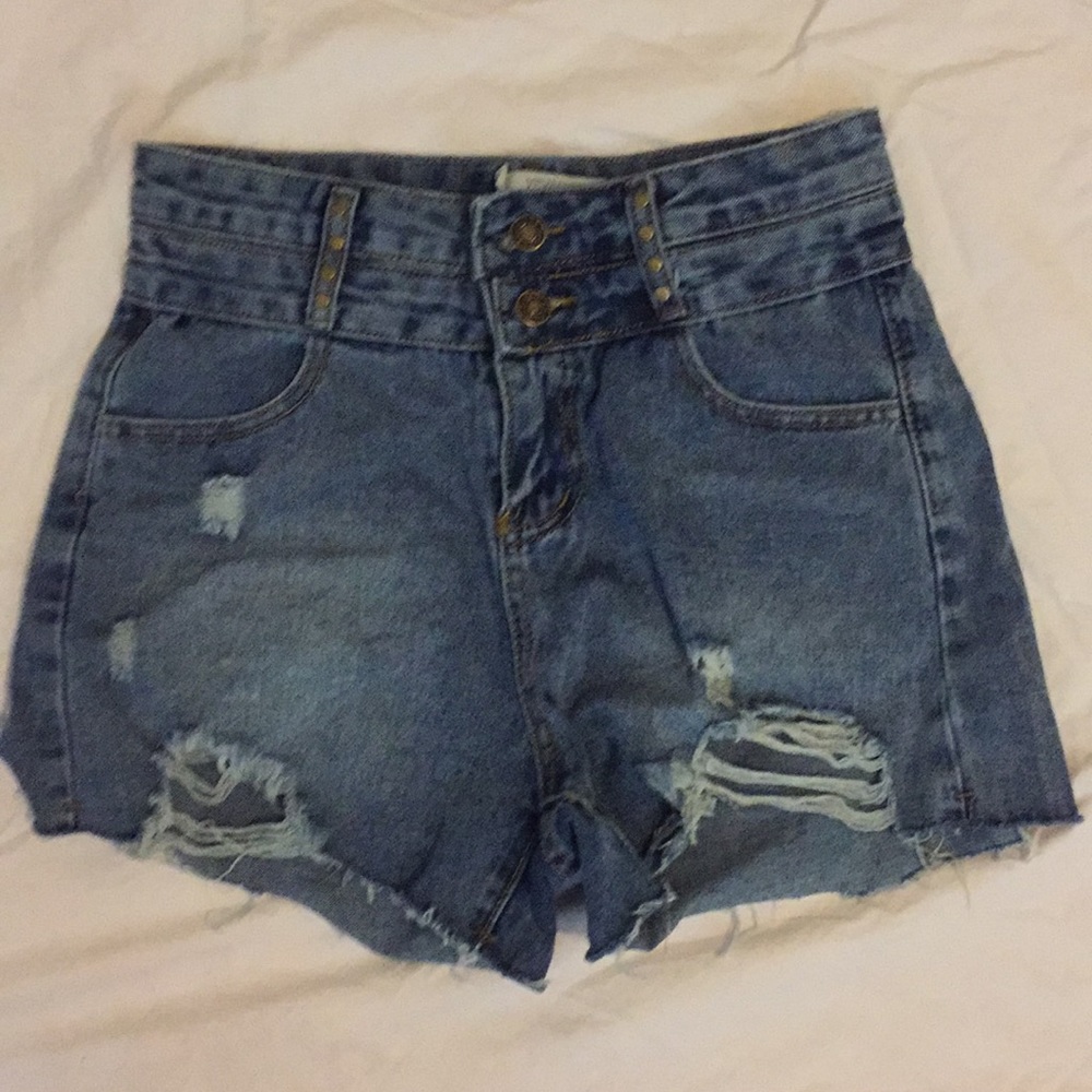 High waisted shorts